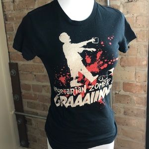 Vegetarian Zombies Eat Grains Tee